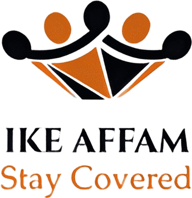A picture of the logo for ike affam.